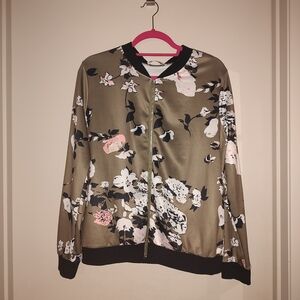 Floral Bomber Jacket